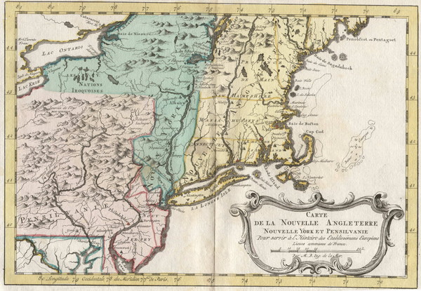 1773 New England Map