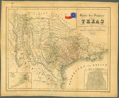 1849 Texas Historical Map
