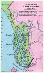 1903 Alaska boundary dispute Map