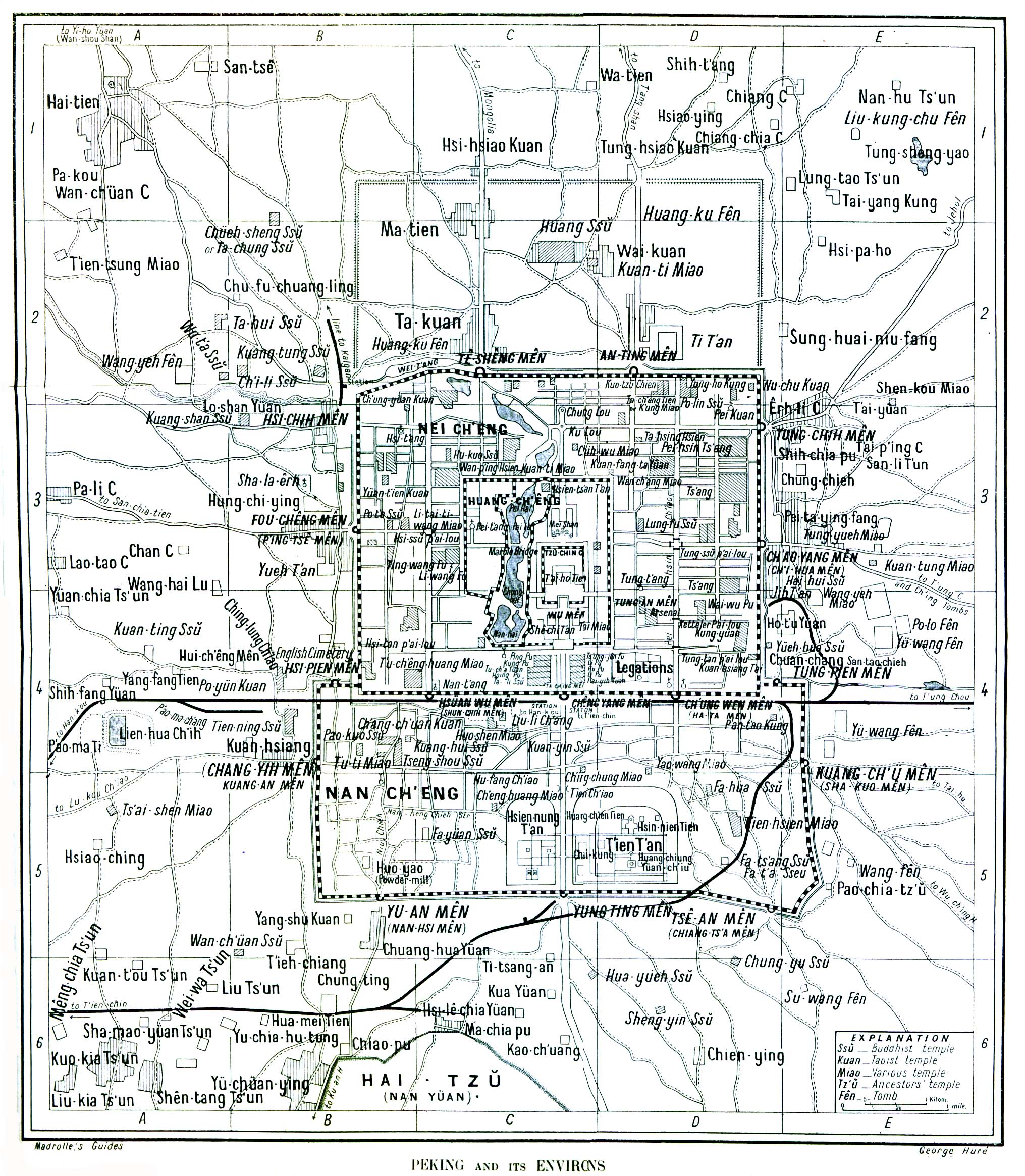 Peking Beijing Map Beijing China Mappery