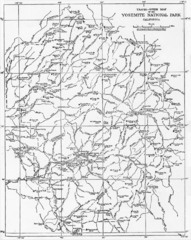 1914 Yosemite National Park Map