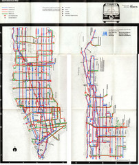 1974 Manhattan Bus Map