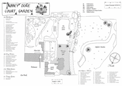 Abbey Dore Court Garden Map