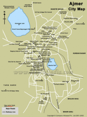 Ajmer City Map