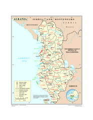 albania map population mappery maps