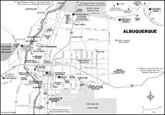 Albuquerque, New Mexico City Map