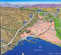 Almeria Panoramic Map