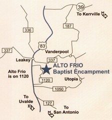 Alto Frio, Texas Tourist Map