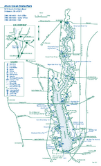 Alum Creek State Park map