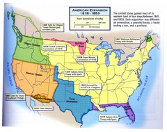American Expansion 1818-1853 Map