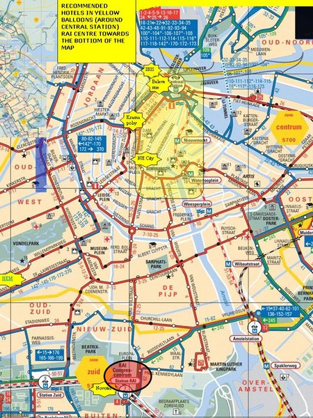 Amsterdam Hotel Map