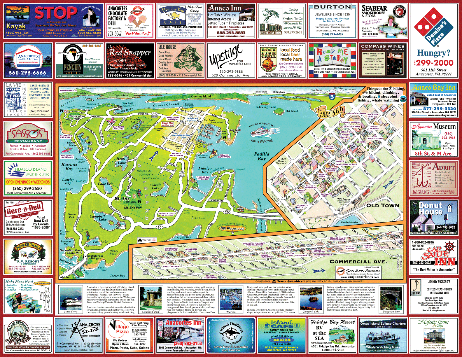 Anacortes tourist map - anacortes washington • mappery