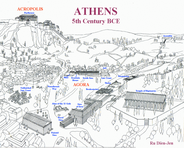 Ancient Athens Layout