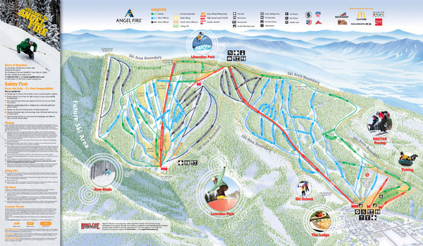 Angel Fire Resort Ski Trail Map