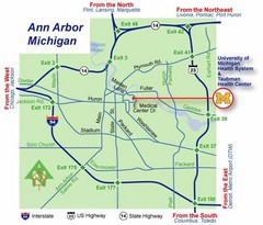 Ann Arbor, Michigan City Map
