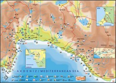 Antalya Region Tourist Map
