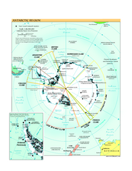 Antarctica Political Map 2005
