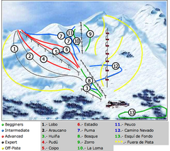 Antillanca Ski Trail Map