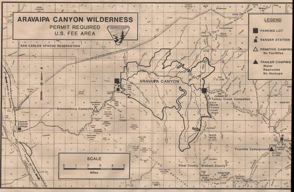 Aravaipa Canyon Map