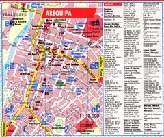 Arequipa Tourist Map