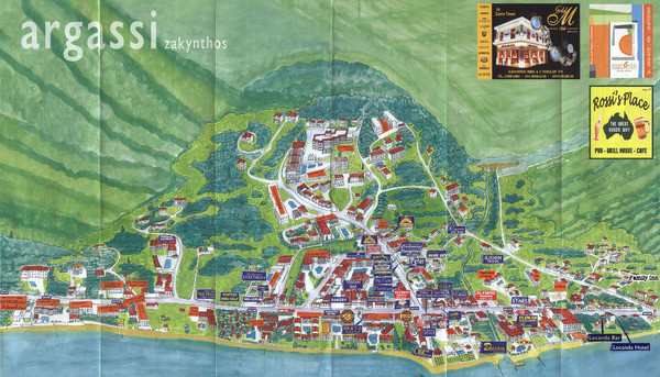 Argassi Tourist Map