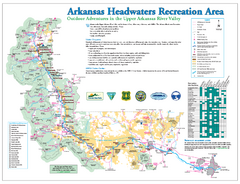Arkansas Headwaters Recreation Area map