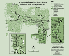 Armstrong Redwoods State Natural Reserve Map and...