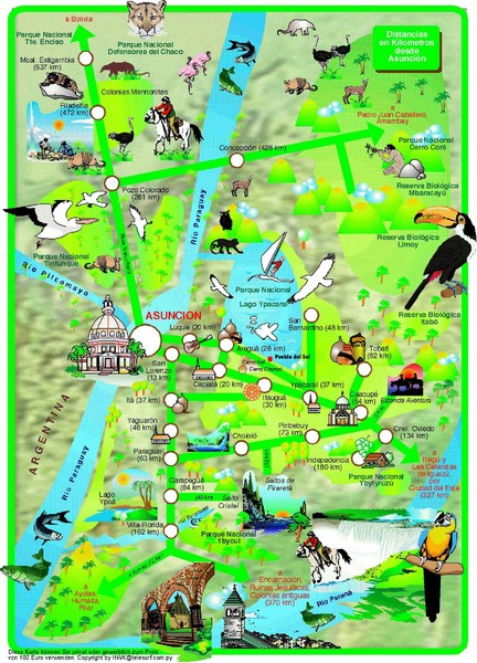 Asuncion Tourist Map