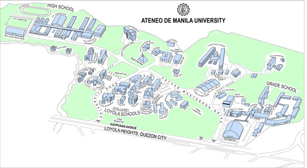 Ateneo de Manila University Loyola Heights Campus Map