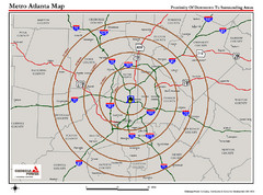 Atlanta Metro Proximity Ring Map