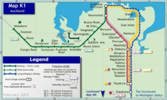 Auckland Rail Map
