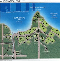 Auckland  in 1870 Map