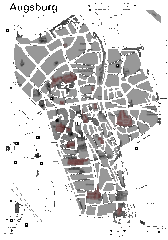 Augsburg Tourist Map