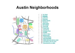 Austin Tx Neighborhoods Map