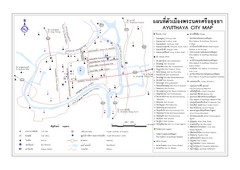 Ayutthaya (Ayudhya) City Tourist Map