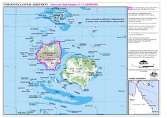 Badu Island and Moa Island Map