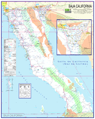Baja California Map - North