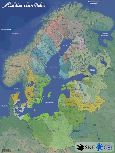 Baltic Sea River Basins Map