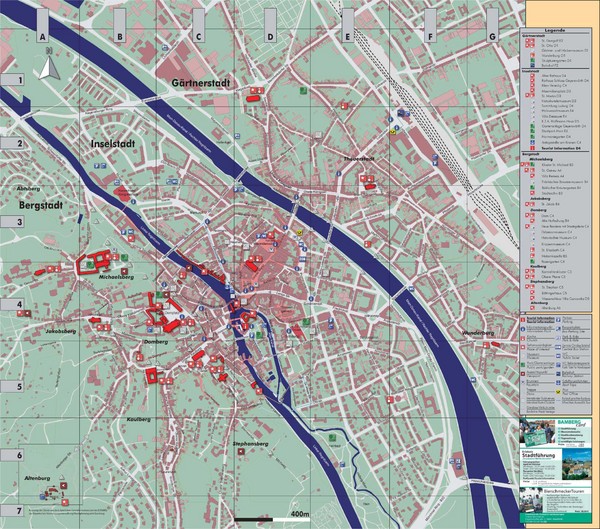 City map of Bamberg, Germany. From artist-embedded.org