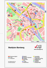Bamberg Tourist Map