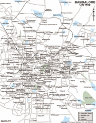 Bangalore Tourist Map