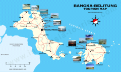 Bangka-Belitung Tourist Map