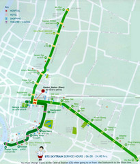 Bangkok Skytram Map