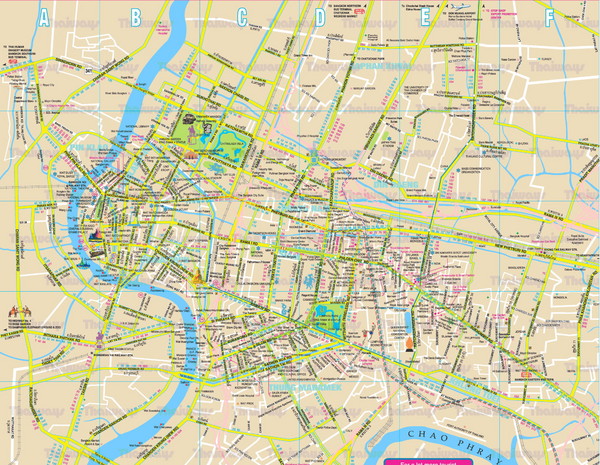 Fullsize Bangkok, Thailand Map