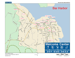Bar Harbor, Maine, Us Map