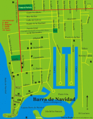 Barra de Navidad Tourist Map