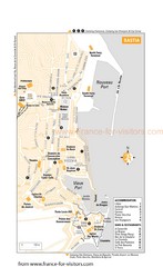 Bastia Tourist Map