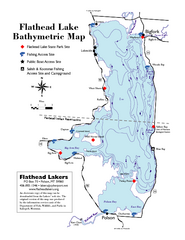 Bathymetric Map of Flathead Lake