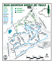 Bear Mountain Nordic Ski Trail Map