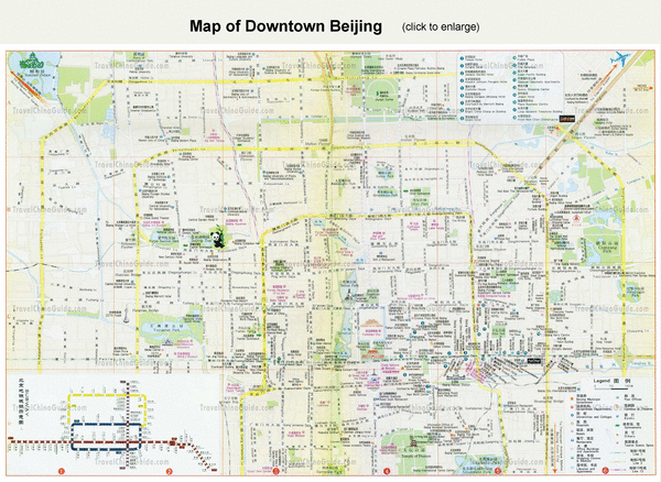 Beijing Tourist Map